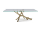 特別な設計ステンレス鋼のガラステーブル、承認されるステンレス鋼のダイニングテーブルのセリウム サプライヤー