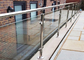 カスタマイズされた設計ガラス階段柵、審美的なステンレス鋼のガラス柵 サプライヤー