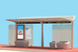 待っている座席/雨の小屋が付いている独特な様式のステンレス鋼バス停の合理的な構造 サプライヤー