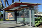 シンプルで美しいポータブルバス停の避難所簡単な変更グラフィック/広告ポスター サプライヤー